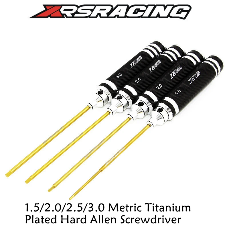 XRSRACING High Quality Model Repair Tool 1.5/2.0/2.5/3.0 Metric Titanium Plated Hard Allen Screwdriver RC parts