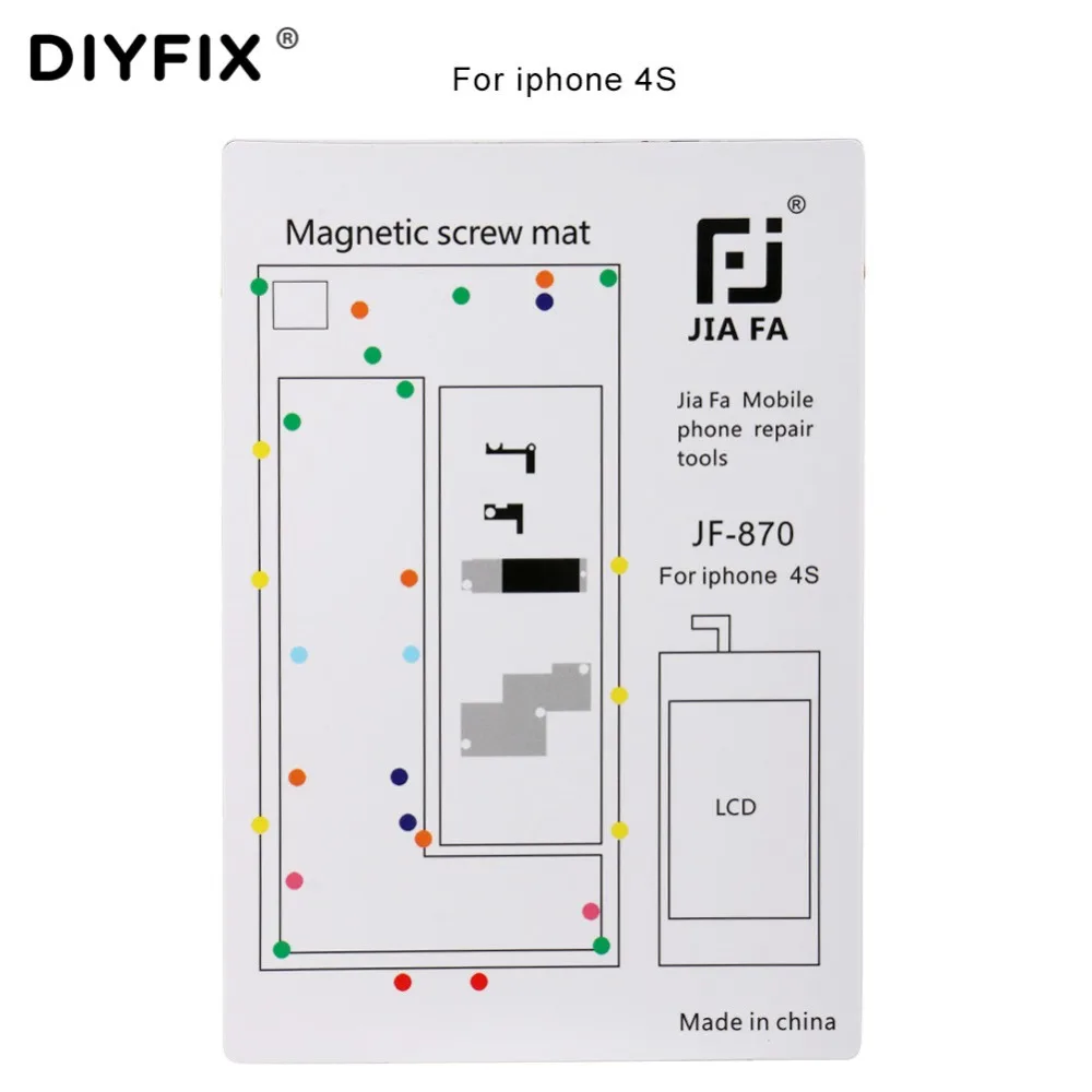 DIYFIX 1 pz Vite Magnetica Zerbino per il iphone 4 4 s 5 5 s 6 s 6 s Più Guida pad vite Keeper Tabella di Zerbino Strumenti di Riparazione Del Telefono Mobile