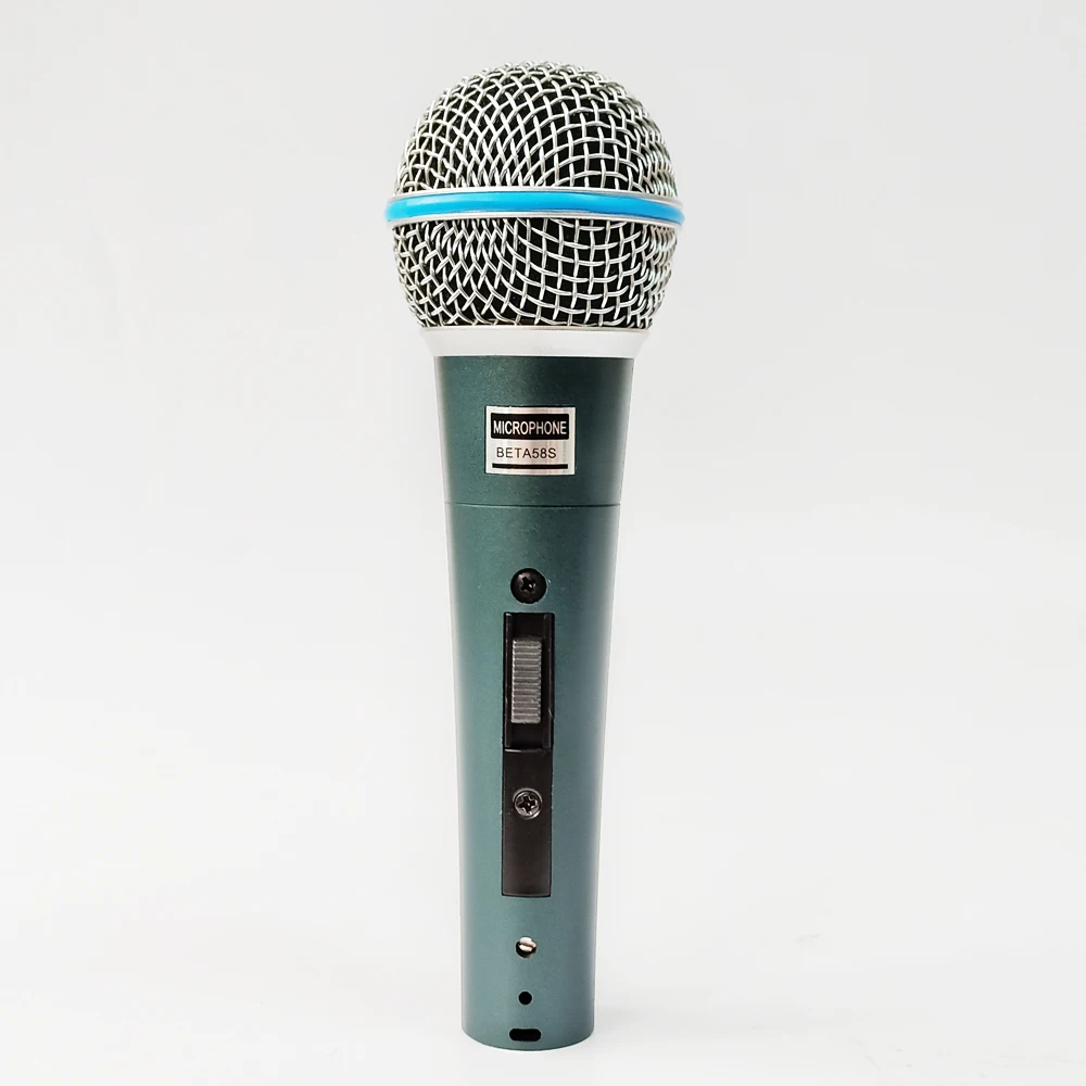 Beta58a sm58s handheld karaoke wired microphone sing vocal b-box church teaching mic with on/off switch