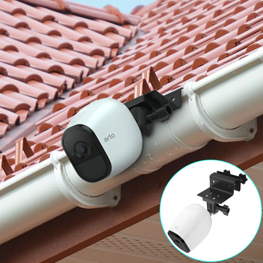 

Gutter Mount for Arlo Pro 2,Arlo Ultra,Arlo Pro,Arlo HD Camera Outdoor Weatherproof Roof Gutter Security Camera Mounting Bracket