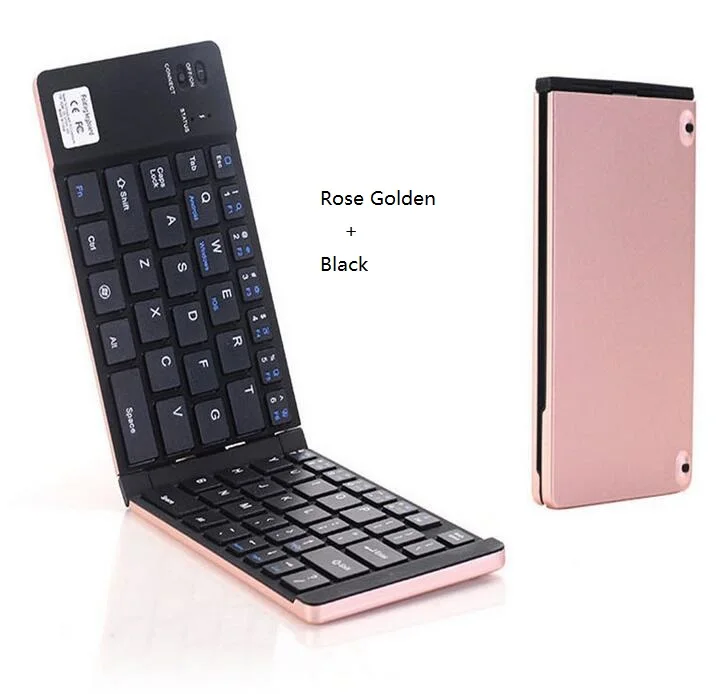 KB228 Pocket Folding Mini Keyboard Metal Bluetooth Wireless cell phone keypad for iphone tablet ipad xiaomi huawei smartphones