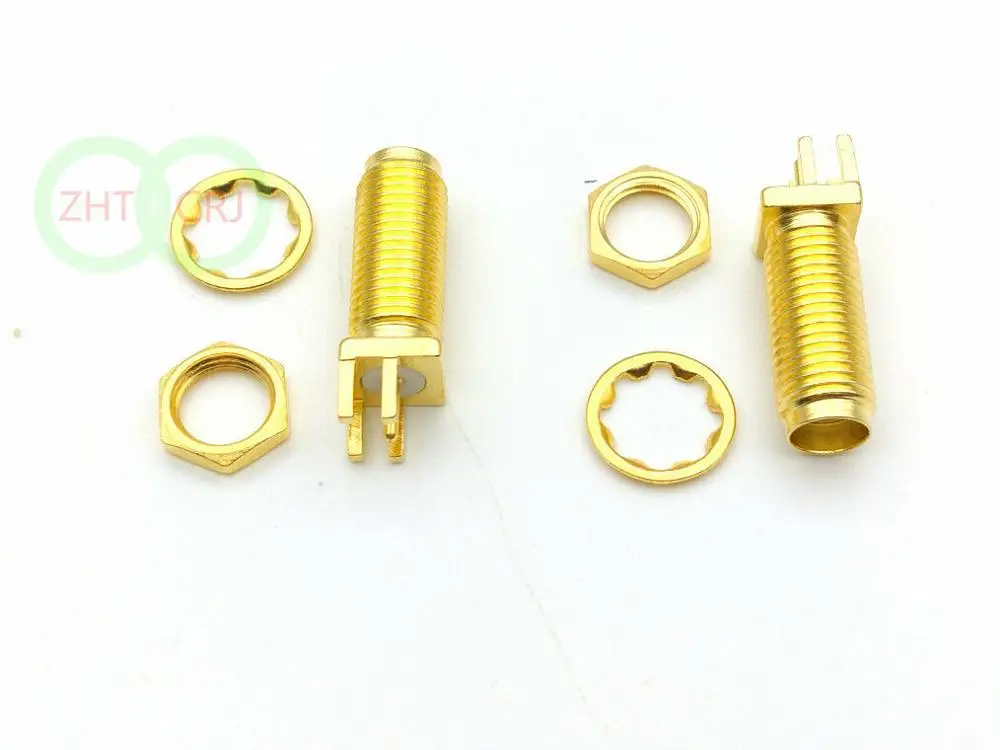 Imagem -05 - Sma Feminino Antepara Solda Pcb Clip Edge Mount Conector rf 15 mm 100 Pcs 400 Pcs 100pcs 400pcs