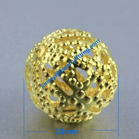 

1000pcs big size 18mm Filigree jewelry findings copper beads metal filigree findings spacer beads shipping free