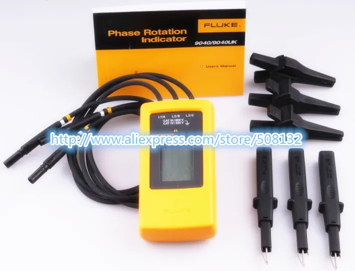 Fluke F9040: مقياس تحديد اتجاه الطور الرقمي المثالي للاستخدام الصناعي والمنزلي