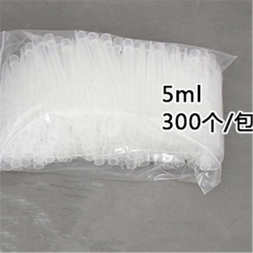 

300pcs/lot 5ml disposable plastic pipette tips for lichen Adjustable Micropipette Pipette ID13mm