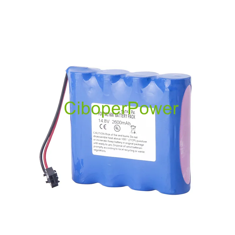 Manufacturers sales ECG battery Replacement For 2600mAH Electrocardiogram machine battery for ML1500 ML1100