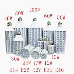 コーンコブタイプled電球,smd5730,25w,30w,40w,50w,60w,80w,100w,b22,e26,e27,e14,e39,e40,85-265v/ac