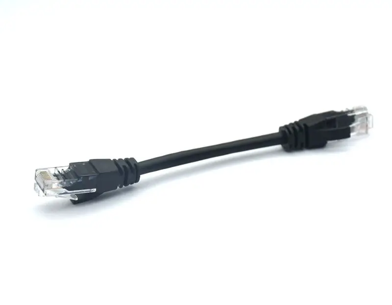 Black 10CM 15cm 20cm 30cm 50cm 1m 2m CAT5 CAT5e CAT6e UTP Ethernet Network Cable Male To Male RJ45 Patch LAN Short Cable 10CM