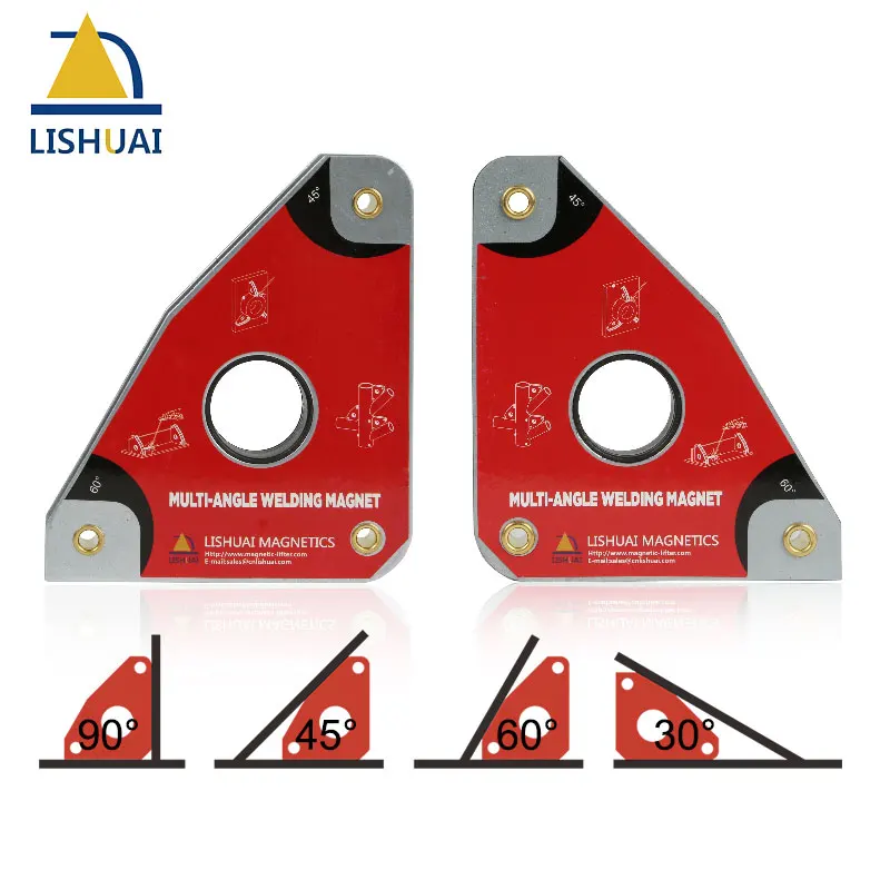 LISHUAI (3Pcs/Pack)Multi-angle Welding Magnet + 20-200 Degree Adjustable Welding Clamp