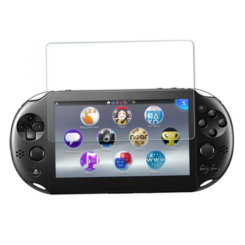 Protector de pantalla de vidrio templado frontal + parte trasera transparente, película protectora para Sony PlayStation Psvita PS Vita PSV 2000