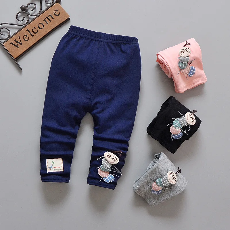 2018 spring new Baby pants Korean Girls Cotton leggings Infants and young children Little ants pattern Children\'s pants 1-3 year