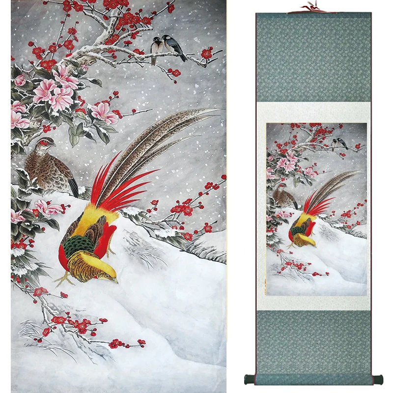 

Home Office Decoration Chinese scroll painting birds painting Chinese wash painting 052707