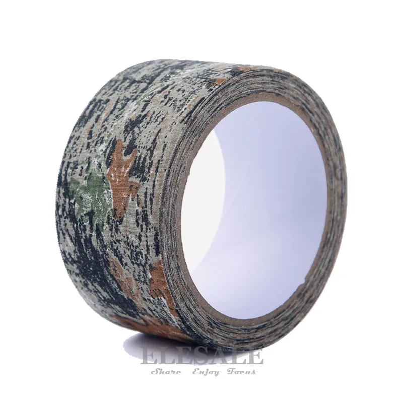 1 Roll 5cm*10m Outdoor Camouflage Self-Adhesive Tape Hide Cover Anti-Skid Warning Tape For Outdoor Sports Hunting Fishing