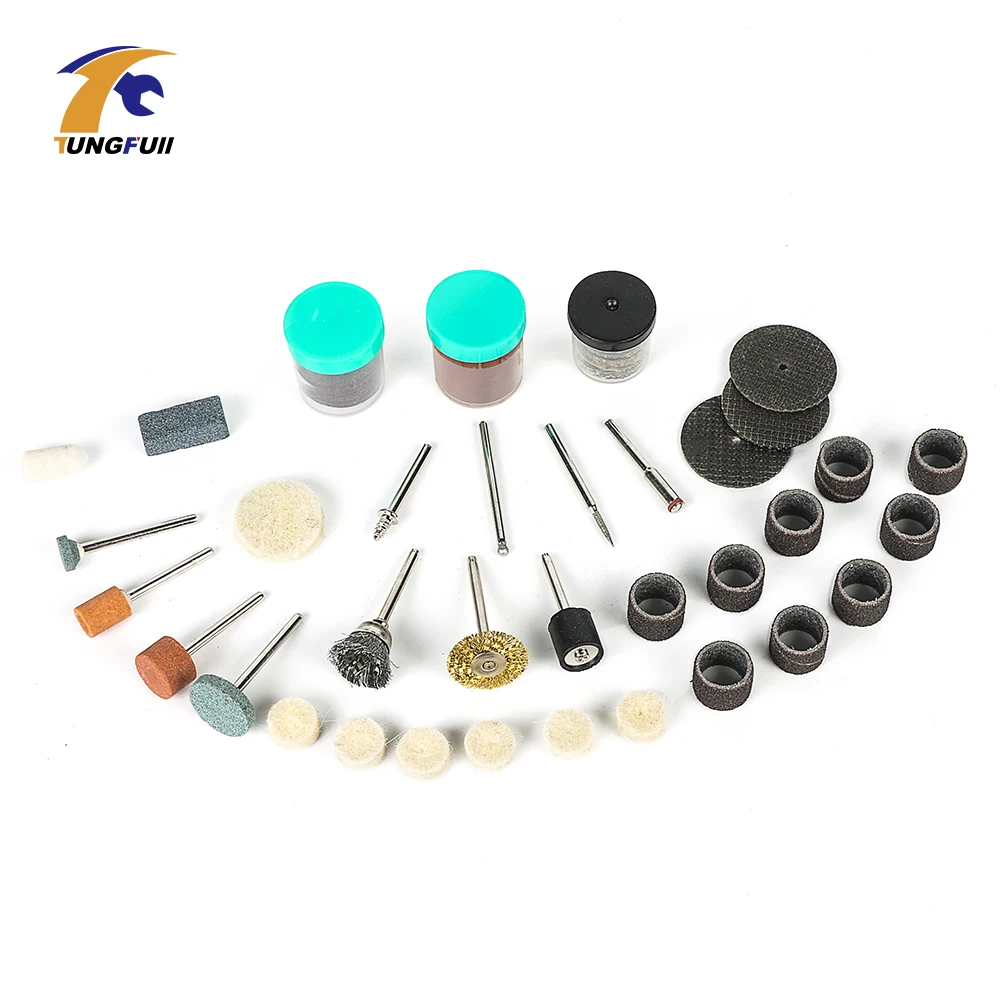 Tungfull 105pcs Dremel Accessories For Rotary Tools 3000 4000 Polishing Grinding Cutting Power Tool Accessories For Mini Drill