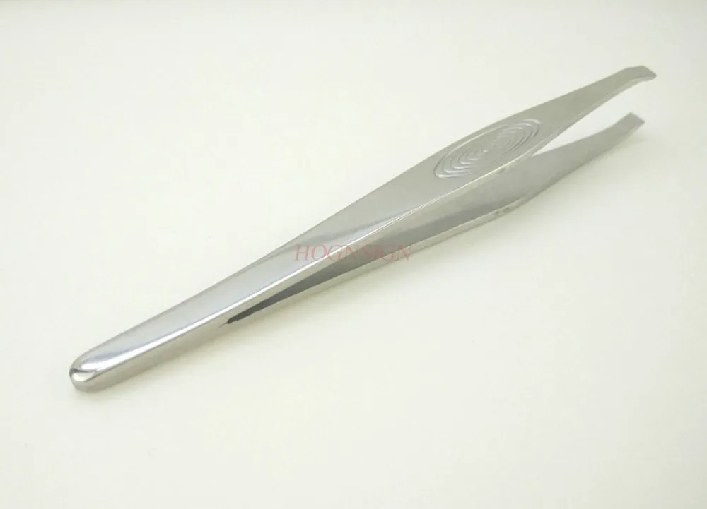 เครื่องมือแต่งหน้า Professional Slant TIP Tweezer คิ้วผม Remover FORCE Facial ขนตาปลอมคลิปความงามเครื่องมือสแตนเลส