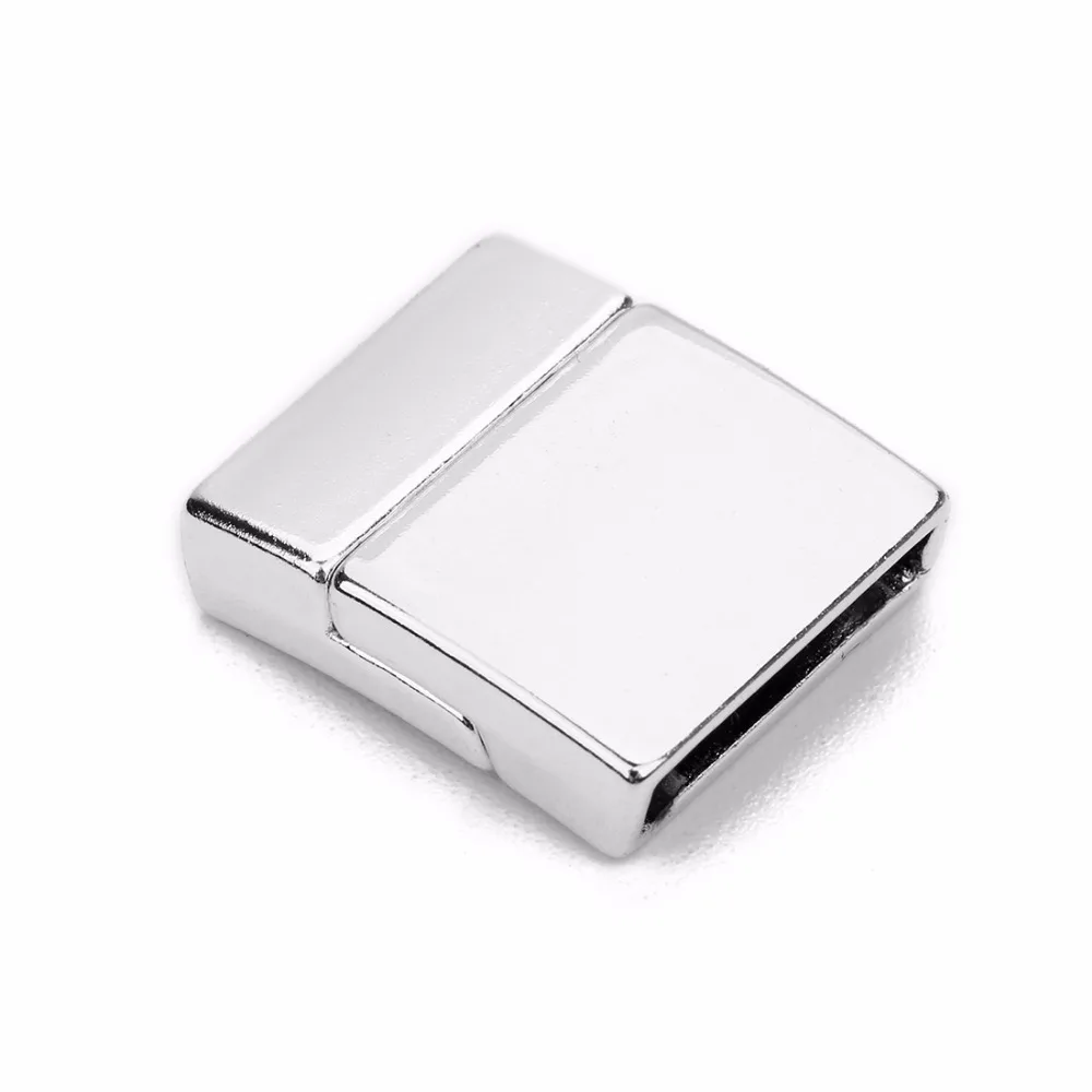 LOULEUR 5PCs Kupfer Arc-förmigen Magnetischen Verschlüsse Leder Schnur Halskette Armbänder End Kappen Anschlüsse für Diy Schmuck Machen – Detail 4