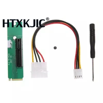 100ชิ้น/ล็อตNGFF M2เพื่อPCI-e 4xสล็อตRiserบัตรMที่สำคัญM.2 SSDพอร์ตPCI E XPRESSอะแดปเตอร์แปลงRiserบัตรMที่สำคัญM.2