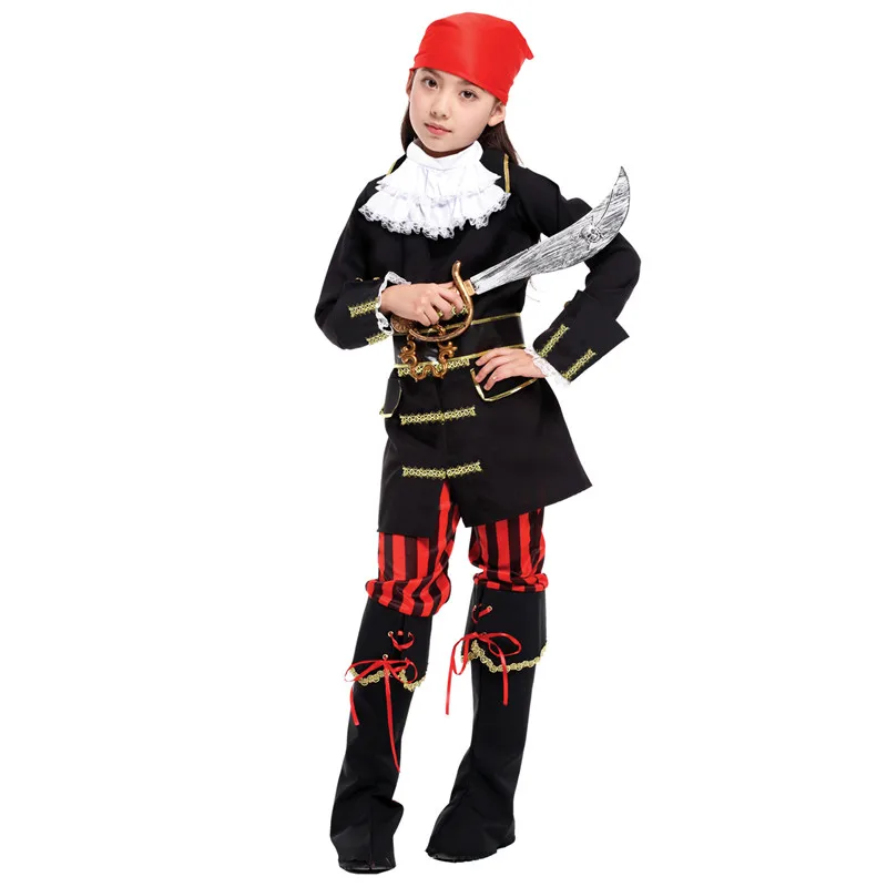 Dzieci karaibskie somalskie piratki kostium dziewczęcy nowy rok boże narodzenie karnawał Halloween przebranie dla dzieci księżniczka ubrania typu Cosplay