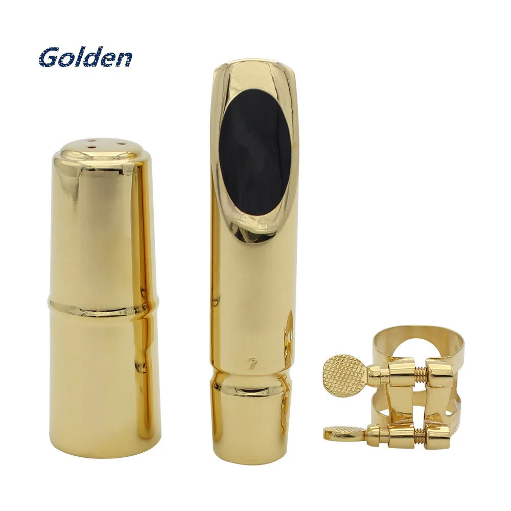 

New Gold-plated 24K Metal mouthpiece alto saxophone / tenor saxophone / Soprano saxophone 5--9 number Professional ship