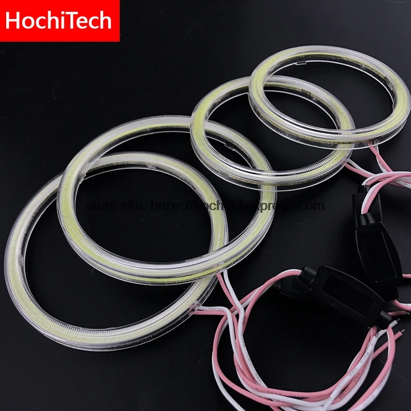 High Quality COB Led Light White  Cob Led Angel Eyes Ring Error Free For Fiat Coupe 1993 1994 1995 1996 1997 1998 1999 2000