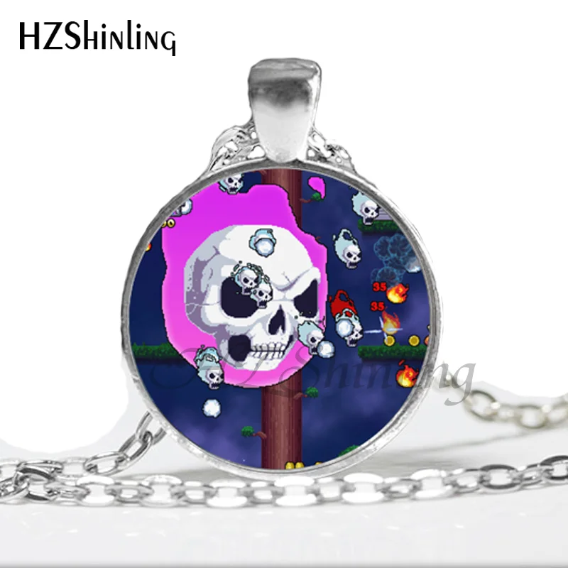 NS--723 Undertale لعبة ألعاب الألعاب قلادة شبح قلادة لعبة فيديو قلادة الزجاج عقد عنق بحجر مصقول الفن هدايا HZ1 #2