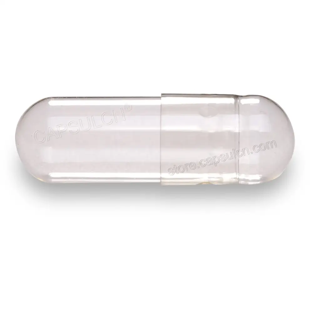 0# 2,000pcs Clear cap and body joined capsules,Hard Vegetable empty capsules size 0,health product