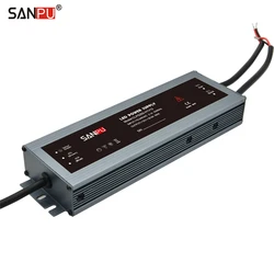 SANPU 12V Power Supply Waterproof IP67 250W 230V 220V AC to DC 12 Volt Lighting Transformer LED Driver Ultra Thin Slim for LEDs