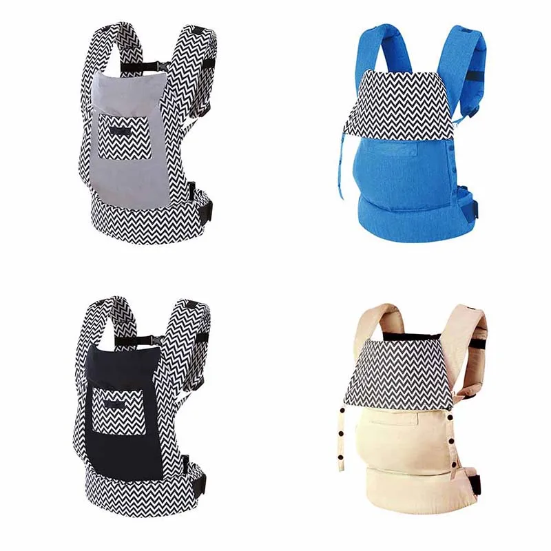 Portabebés ergonómico de algodón orgánico, mochila portátil multifuncional, ajustable, para recién nacido