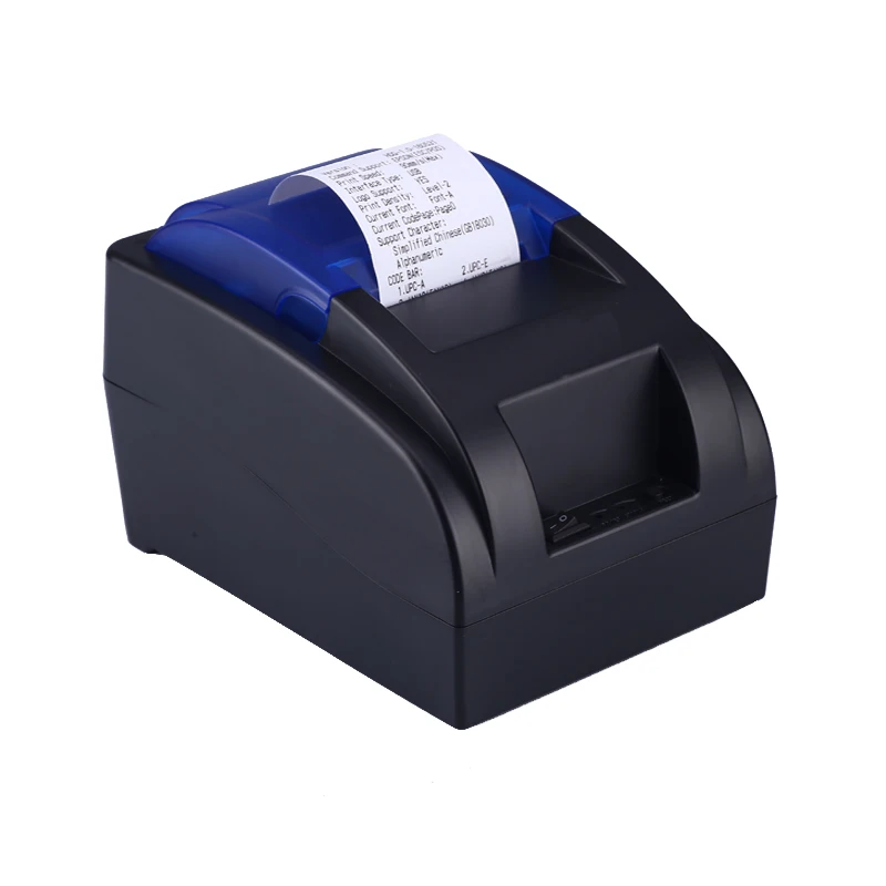 HSPOS Quality economic receipt 58mm pos thermal printer built-in power supply newest bill printing machine support win10 usb