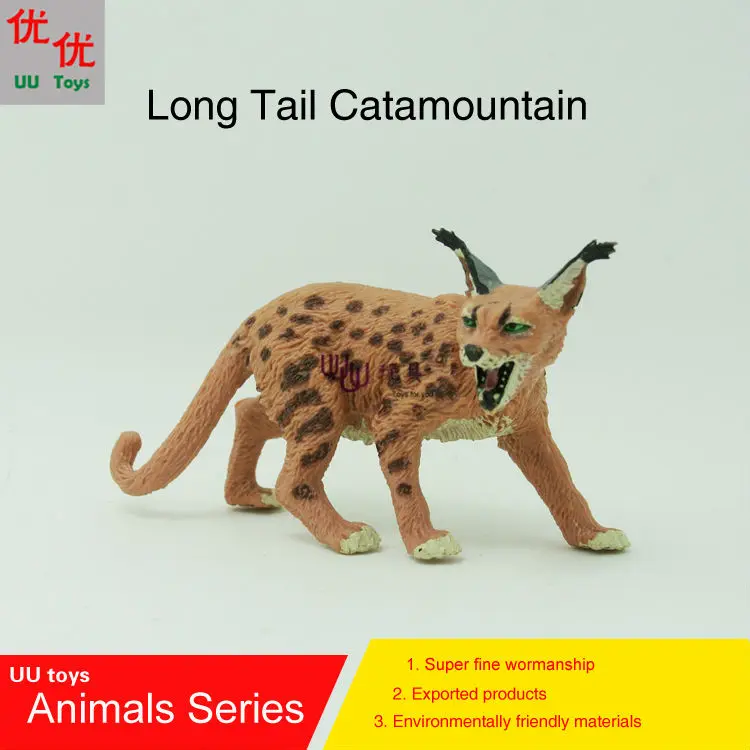 Hot toys:Long Tail Catamountain Simulation model  Animals   kids  toys children educational props