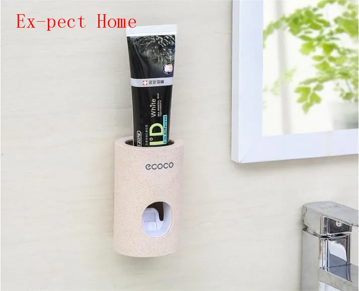 

Automatic Toothpaste Dispenser Dust-proof Toothbrush Holder Wall Mount Stand Bathroom Accessories Set Toothpaste Squeezers Tooth