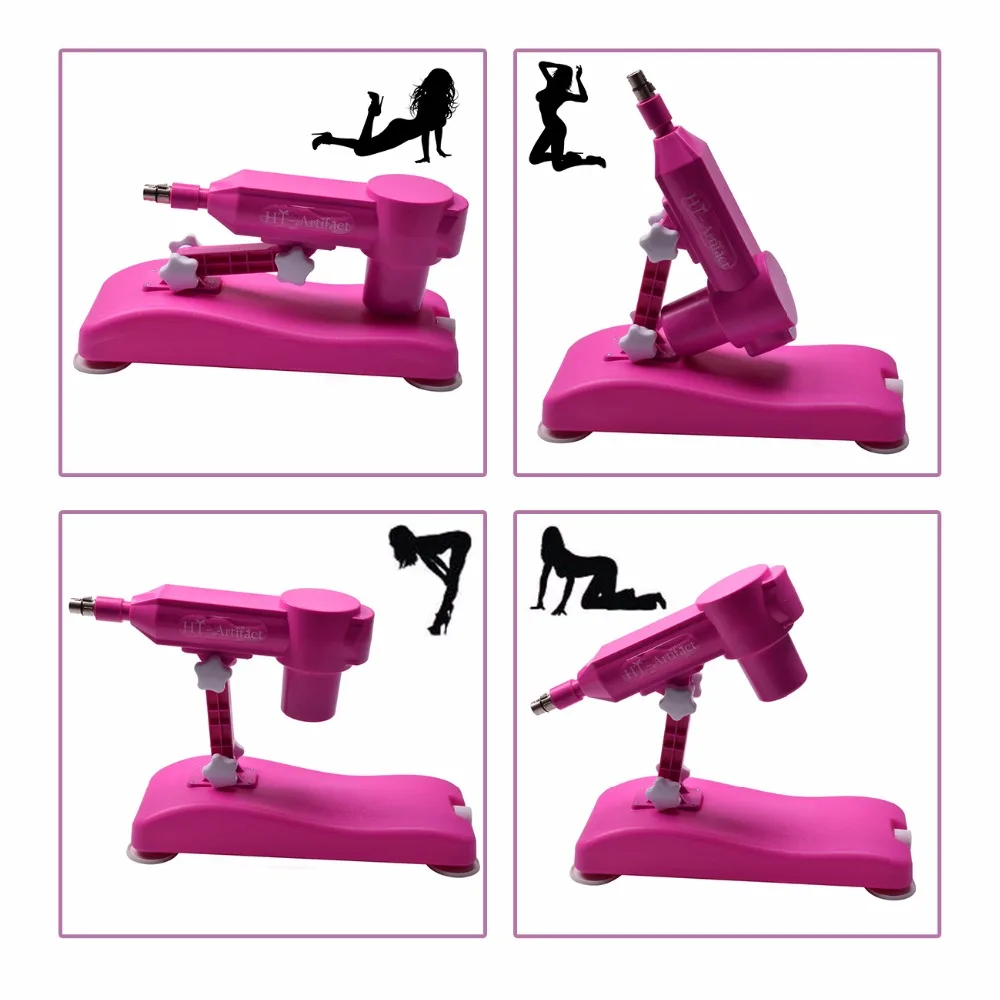 HISMITH New Arrival Automatic Sex Machine Gun with 8 kinds Dildos Attachments Noiseless Sex Love Machines Stronger Power