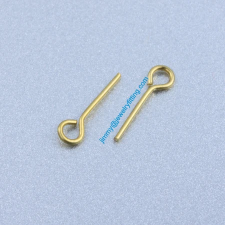 Jewelry Making findings Eye Pins  Brass Pins ;Scarf Pins findings 0.7*12mm