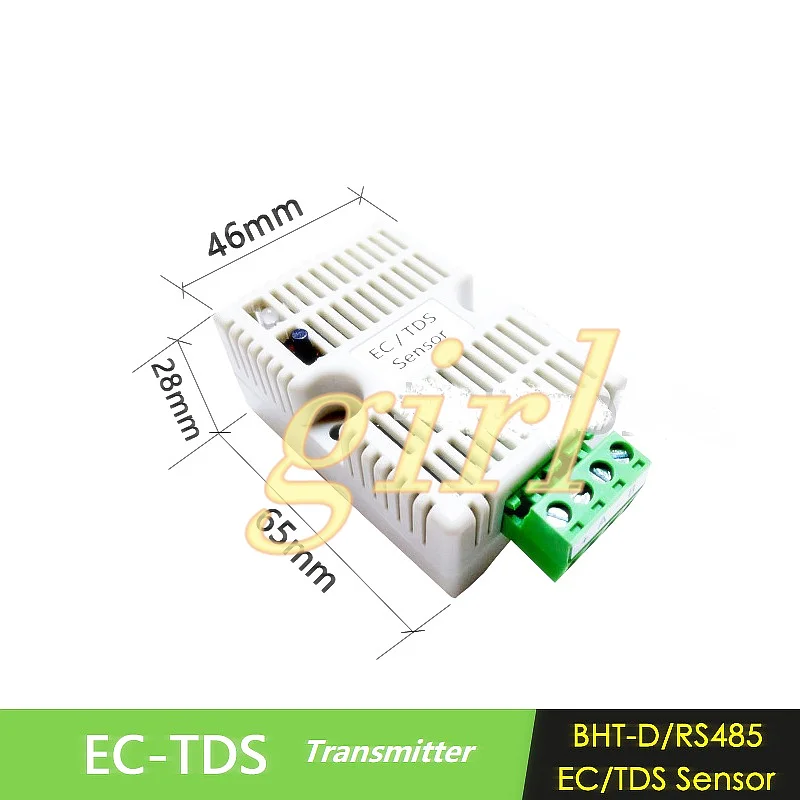 EC Transmitter TDS Sensor Module Conductivity 4-20 mA Analog Voltage Output RS485 Output