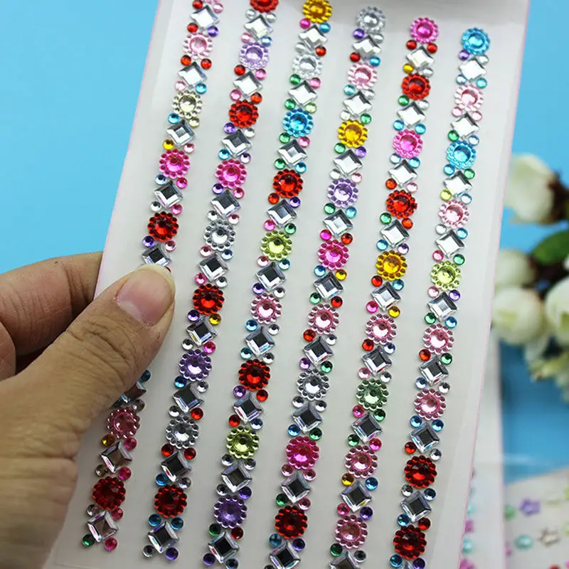 1 Sheeet Children Acrylic Diamond Sticker DIY For Kids Gift Sticker