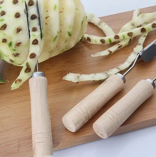 300 pcs Stainless Steel Pineapple Cutter Slicer Cut Pineapple Eye Seed Remover High Quality Kitchen Tools Gadget Accessories