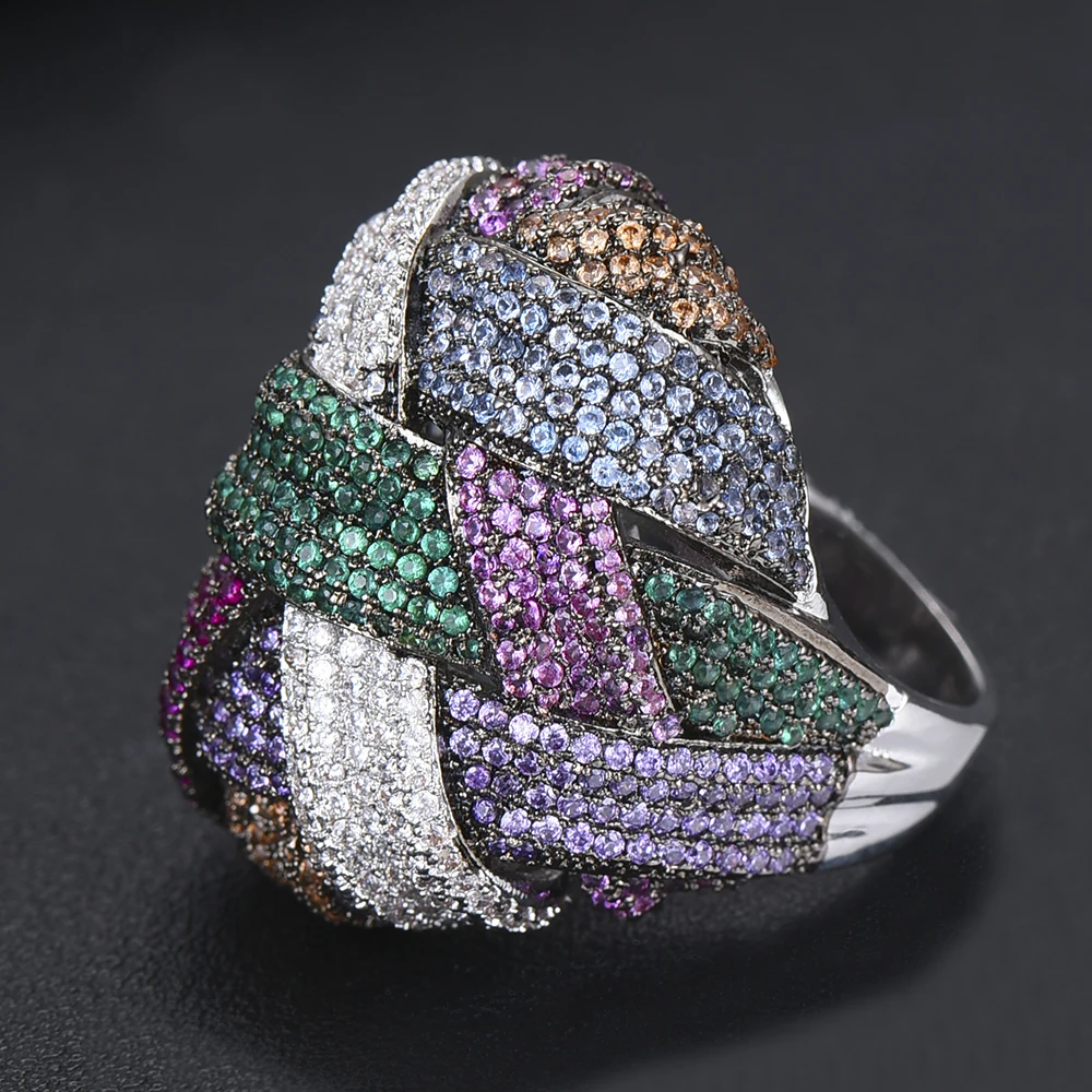 GODpastel-Ensemble de bijoux de luxe pour femmes, croix à enroulement, géométrique, cubique, contre-indiqué, CZ, mariage, Dubaï, patients, nouvelle marque célèbre
