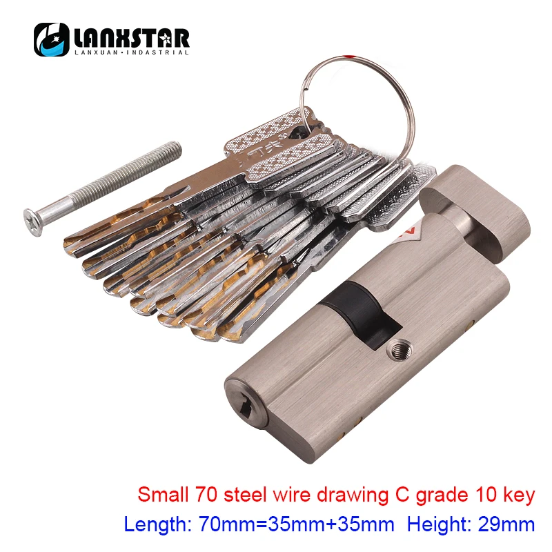 All Copper Large 70 Knob Small 70 Single Open C-class Blade Lock Core Universal Security Door Super B-class C-class Locks Core