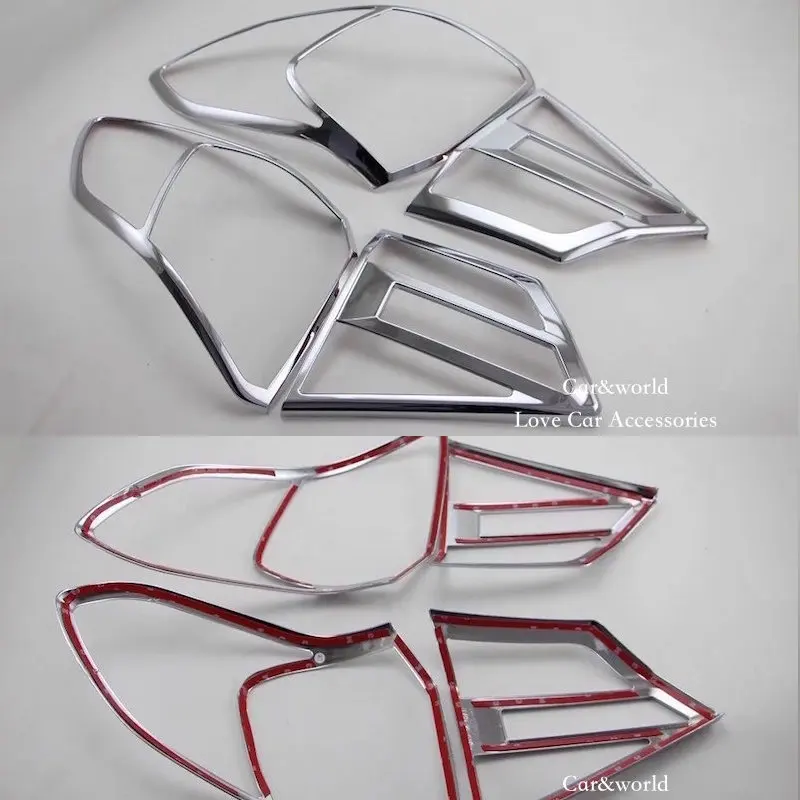 

For Suzuki Vitara 2015 2016 Rear lights Cover Tail Lamp Decoration Trim 2017 ABS Chrome Stickers Car-styling Accessories