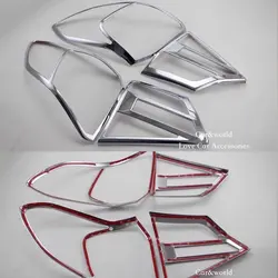 For Suzuki Vitara 2015-2022 Rear lights Cover Tail Lamp Decoration Trims ABS Chrome Stickers Car-styling Accessories