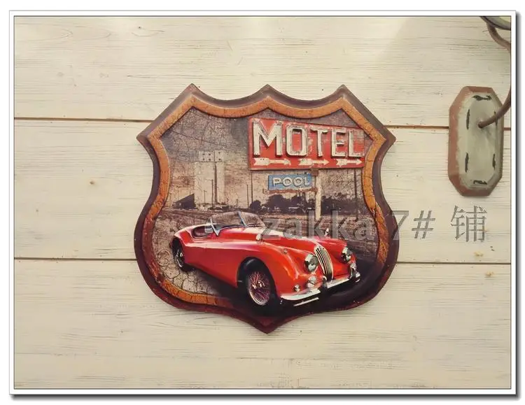 American country retro nostalgia Bar Cafe MOTEL Mural / three-dimensional paintings / wall