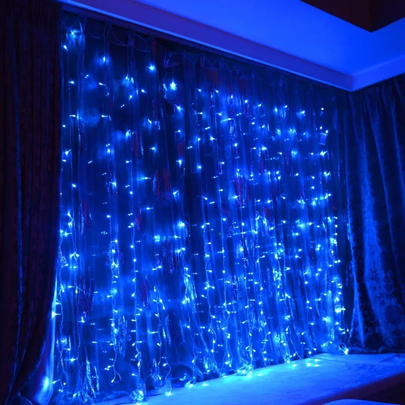 3x3m led janela cortina icicle luzes da corda luz de fadas para o natal dia das bruxas casamento