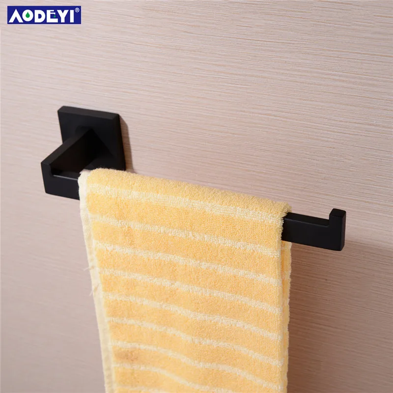 Set di accessori per il bagno porta accappatoio nero porta asciugamani porta mensola porta carta igienica porta spazzolino accessori per il bagno