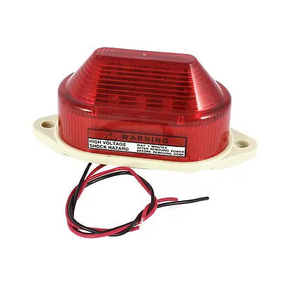 

Industrial DC 12V LED Flash Strobe Light Emergency Warning Lamp Red LTE-5051