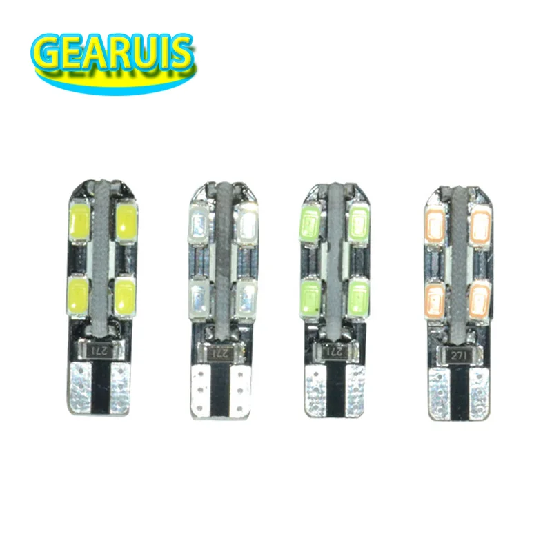 Super Bright Car LED Light T10 Canbus 12 SMD 5630 LED W5W no error 12SMD 5730 Error Free 194 168 red yellow green ice blue 12V