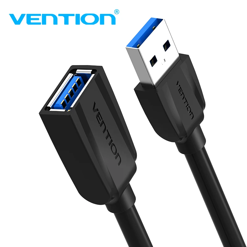 Vention USB3.0 przedłużacz męski na żeński przedłużacz USB2.0 Super prędkość 3.0 przedłużacz USB kabel do synchronizacji danych do komputera PC