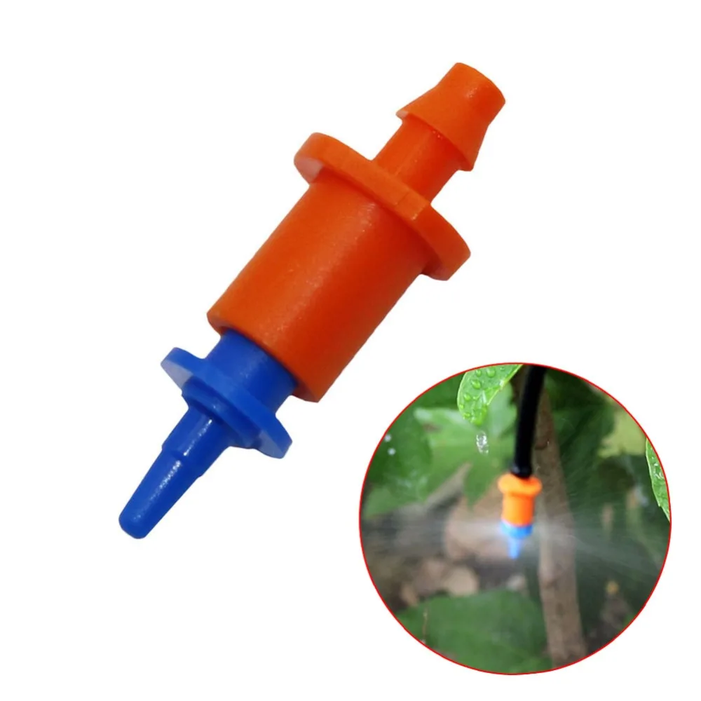 

40pcs Watering Irrigation Garden Greenhouse 360 degree Automatic refraction nozzle plastic Sprinkler connect 4/7mm hose