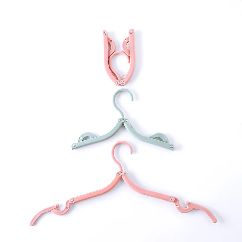 luluhut Multi-functional plastic clothes hanger Travel space saving foldable hanger Creative clothes rack children baby hanger