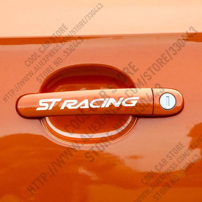 مقبض الباب السيارات التصميم st سباق السيارات ملصقا ل جميع السيارات #6