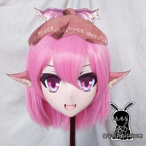 

(KM5156)Quality Handmade Female/Girl Resin 3/4 Head Japanese Cartoon Character Mystia Lorelei Cosplay Kigurumi Mask Crossdresser